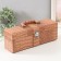 Casket wood, leatherette under the bottle "Pink snake" 5 items 35.5x15x11.5 cm