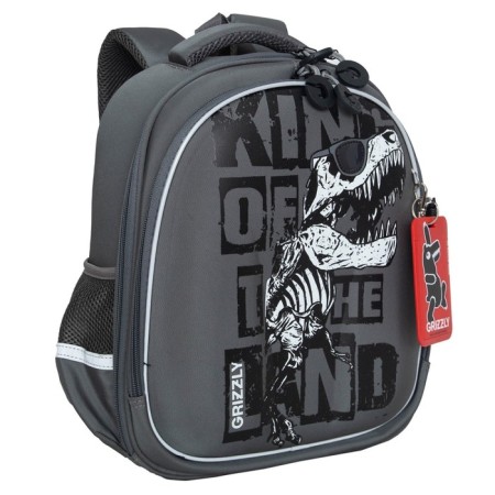 Frame backpack 36 x 28 x 20 cm, Grizzly, gray