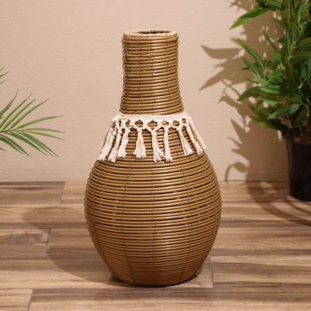 Vase wicker, floor 27x27x50 cm