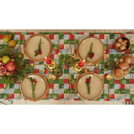 The tablecloth of the New Year's share "New Year's mosaic" 145*220 +/- 2 cm, 100% p/e-5