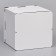 Box for cake, white, 30 x 30 x 30 cm