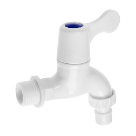 Water Cathedral Fresso 554-141, 1/2 ", with a fitting, handle-flag, plastic, white-1