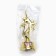 The award figure "Our pride", gold, plastic, 21.5 x 7.5 cm