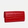 Women's wallet on the button, red color