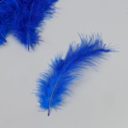 Decorative goose downward jacket "sapphire blue" set 40 pcs h = 10-15 cm-1