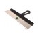 Spatula SIBRTTS 85477, tooth 8x8 mm, stainless steel, plastic handle, 350 mm