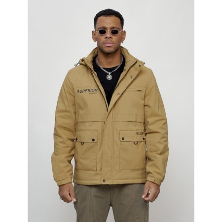 Sports male jacket, size 54, beige color-4