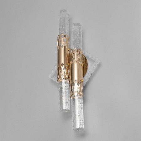 Sconces "Ice" 2xled 3000k gold 37x18x10cm