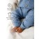 Pants knitted children's amababy pure love comfy, height 92, blue color