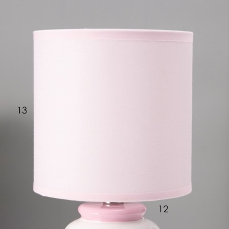 Board lamp "Kisa" E14 40W white-pink 13x13x27 cm-4
