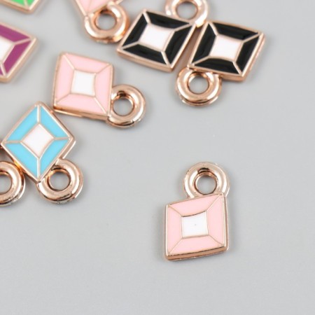 Decor for creativity plastic for metal "Rombs Bright" mix set 10 pcs 0.2x1.2x1.8 cm-1