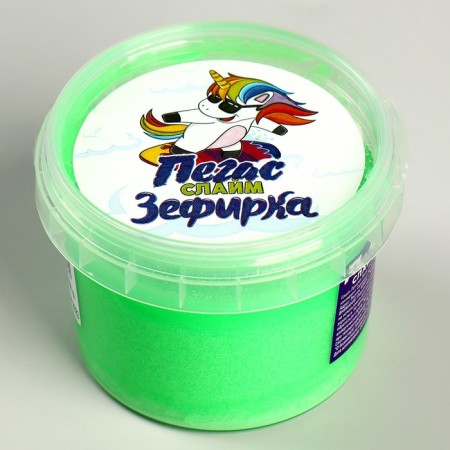Slime "Zepfirka" Green, 100 g