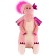 Soft toy "Dragon Emma", a pink hat with a pompom, 30 cm
