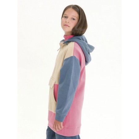 Sweatshirt for girls, height 128 cm, coral color-2
