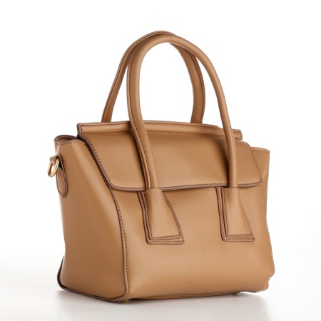 Women's bag with lightning, beige color-10
