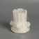 Figure candle "Small column", 7.5 cm, white