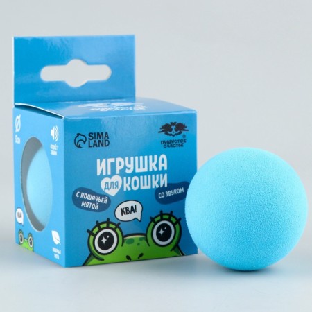 Toy for cats. The ball interactive "frog" with mint-4