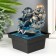 Fountain "Happy Hothee with Persian" Zelen-Bronzovaya 19.5x13.5x10 cm