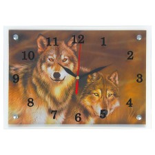 Carty clock is wall-mounted, interior 
