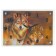 Carty clock is wall-mounted, interior "wolves" silent, 25 x 35 cm