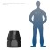 Well, KS-2.2, 60 × 60 × 63 cm, plastic, black
