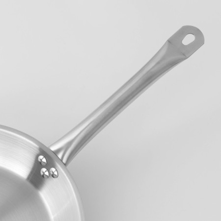 Hanna Knövell stainless steel pan, d = 26 cm, h = 5 cm, wall thickness 0.6 mm, handle length 25 cm, induction-7