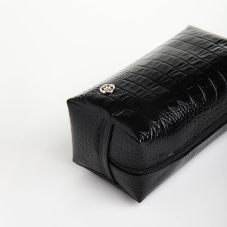 Lightning cosmetic bag, Textura, black color-5