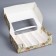 Box for eclairs with inserts - 5 pcs “Eco New Year”, 25.2 x 15 x 7 cm, New Year