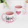Sublimation mug "The best mother in the world", volume of 320 ml, pink bottom
