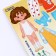 A training board with clothing on Velcro "Dressing. Nina"