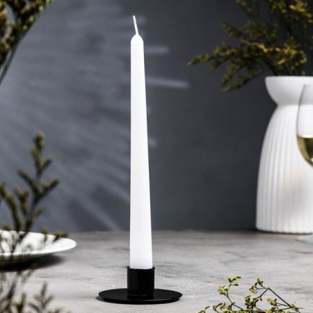 Circle Circle Circle for 1 candle, 7x3 cm, black muars