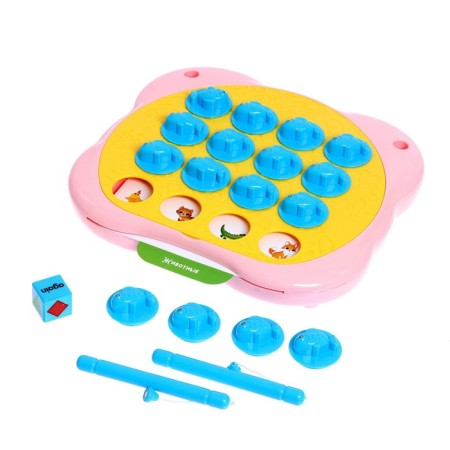 Developing set "Memory-Rybalka", magnetic fishing, 2 fishing rods, game base, cards-4