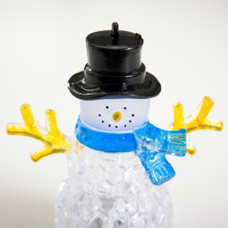 Night Snowman LED 1W RGB 3HLR44 Transparent 8x8x10cm Risalux-5