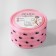 Kapron ribbon “peas”, 50 mm, 23 ± 1 m, pink color