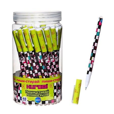 Gel handle My Melody, needle -shaped writing node 0. 5 mm, erased blue ink, plastic Druh