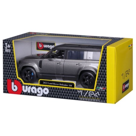 BBURAGO LAND Rover Defender 110 2022, Die-Cast, 1:24, Green color-6