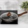 Granit Ultra pan, d = 26 cm, glass cover, anti -stick coating, removable handle