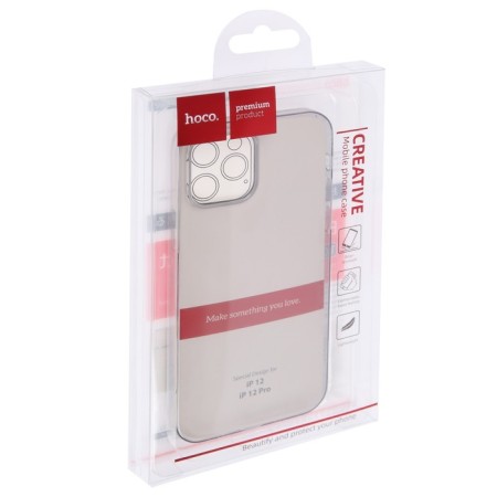 Hoco cover, for iPhone 12/12 Pro, polyurethane (TPU), thickness 0.8 mm, anti -wear, transparent-3