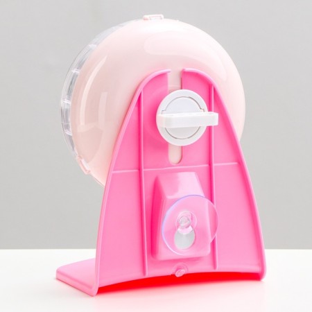 Carno rodents wheel is quiet, on a stand, 12 cm, pink-3