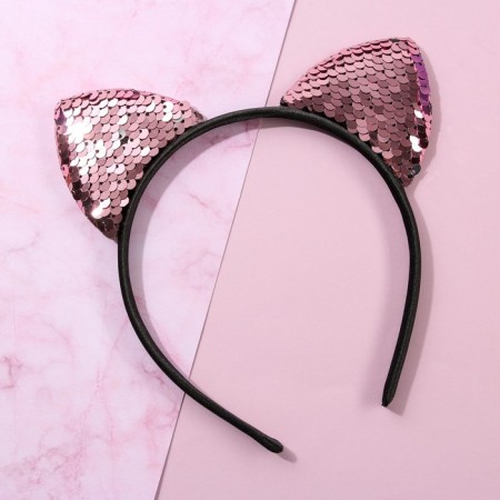 Hair rim ears kisa, pink-1