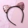 Hair rim ears kisa, pink
