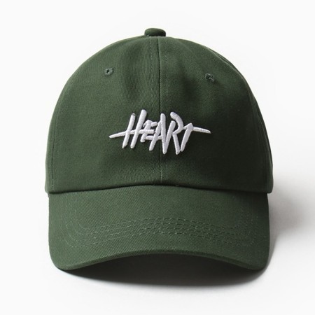 Minaku cap "Heart", green color, size 56-58-5