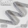 Decorative braid “Samos”, 18 mm, 9.1 ± 0.5 m, gray color