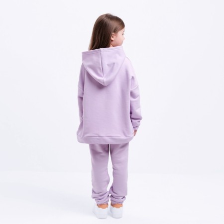 Kids (hoodies, trousers) minku lavender color, height 128 cm-1