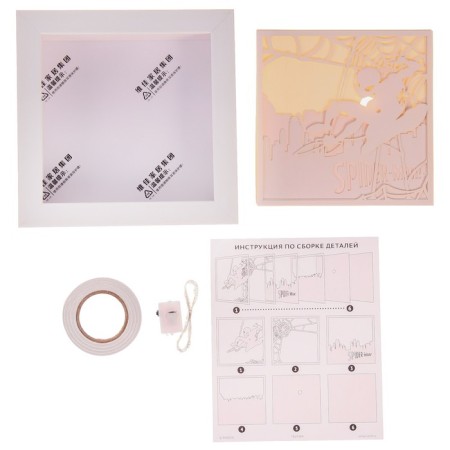 Set for creativity "Multilayer nightlight" Magic, Marvel, man spider-2