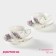 Set porcelain coffee shade "lavender", 4 items: 2 cups 80 ml, 2 saucers d = 11.6 cm, white color