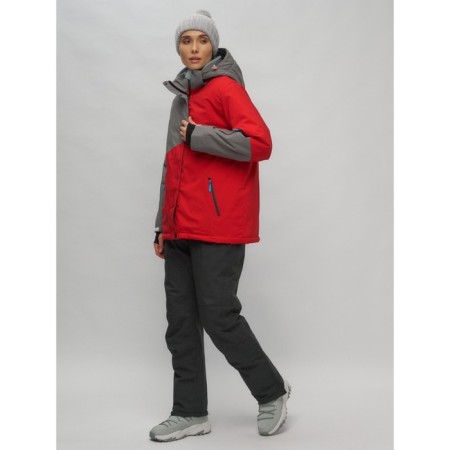 Ski suit female, size 56, red color-23