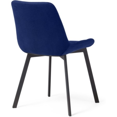 SHELS on a metal frame Chelsea Metal/velor, black/blue 50x60x80 cm-3