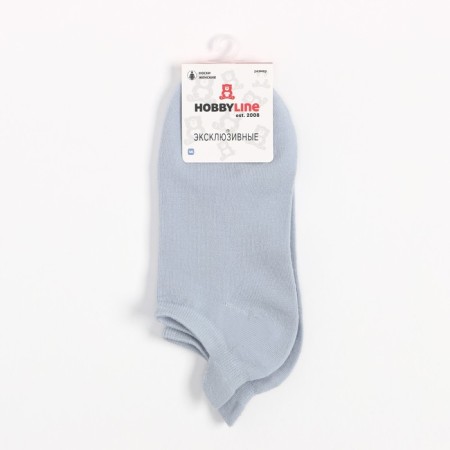 Women's socks shortened, blue color, size 36-40-4