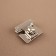 Bag's fastener, 3.3 × 3.3 cm, pearl silver color